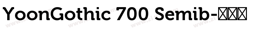 YoonGothic 700 Semib字体转换